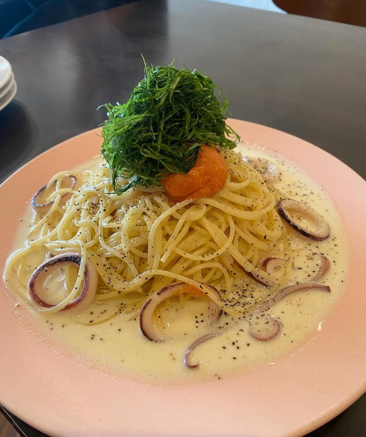 明太子クリームパスタ